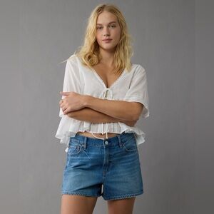 AE Stridged High-Rise Relaxed Denim Shorts